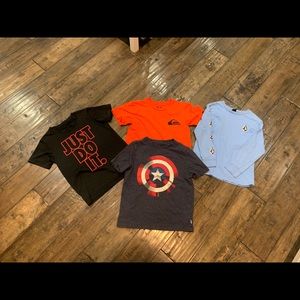 4 tops for $20- Nike, quiksilver, volcom, Gap